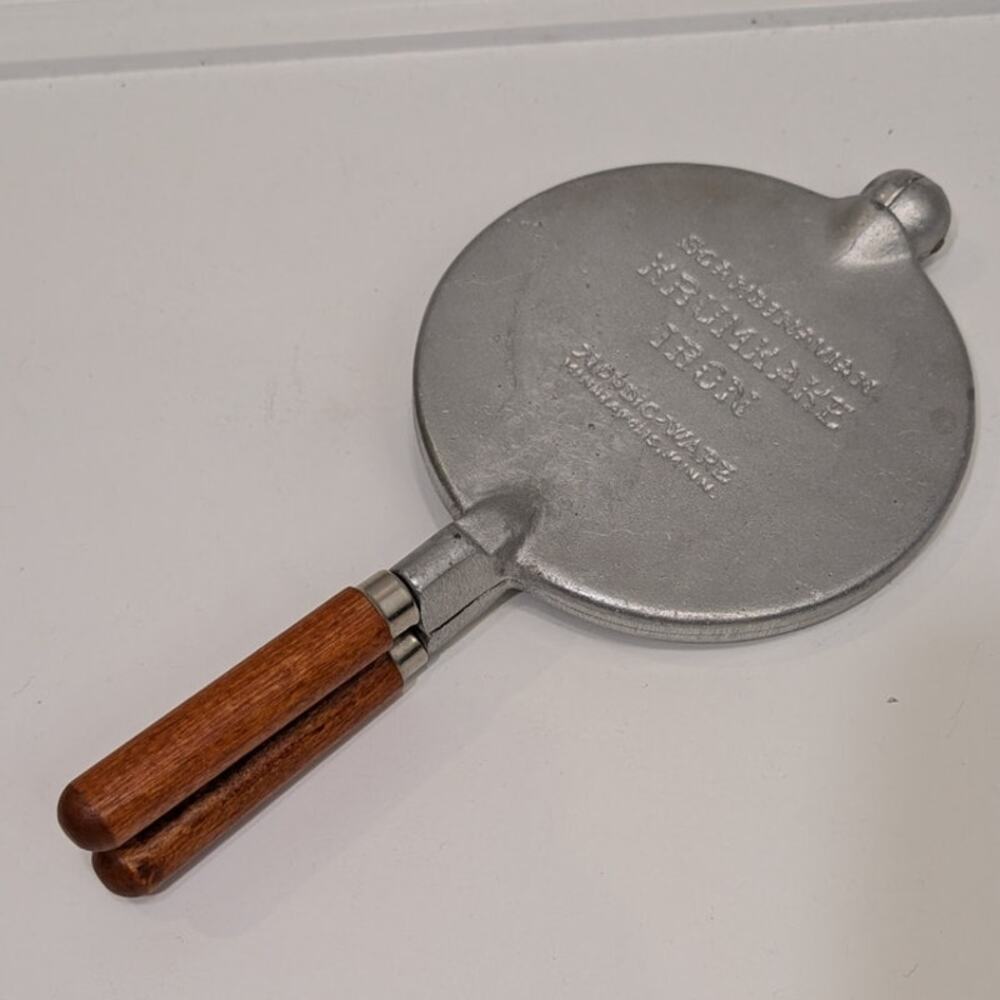 Nordic Ware Scandinavian Krumkake Iron Cast Aluminum Primitive Cozy Holiday Gift